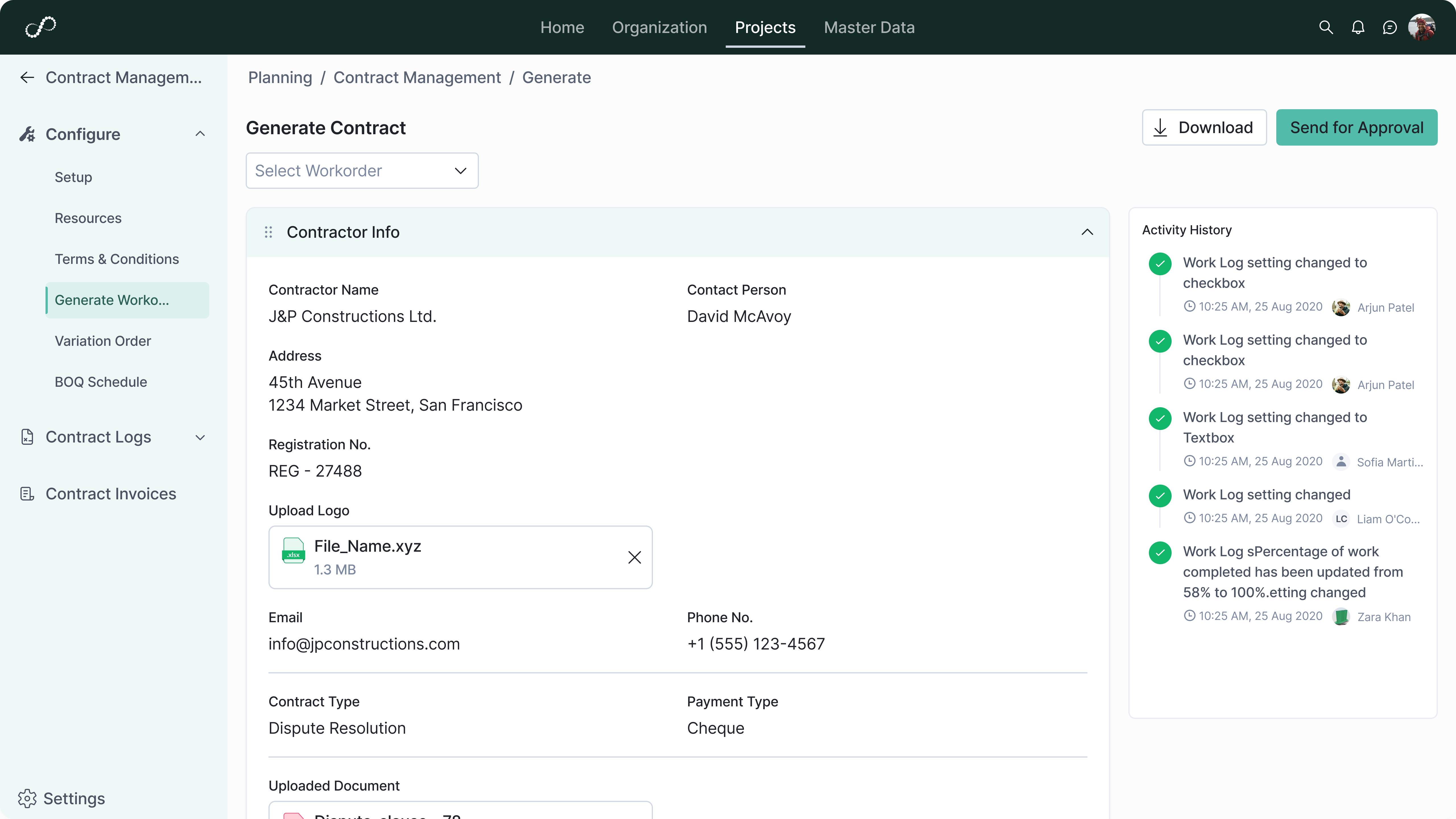 Workflow and Approval Management