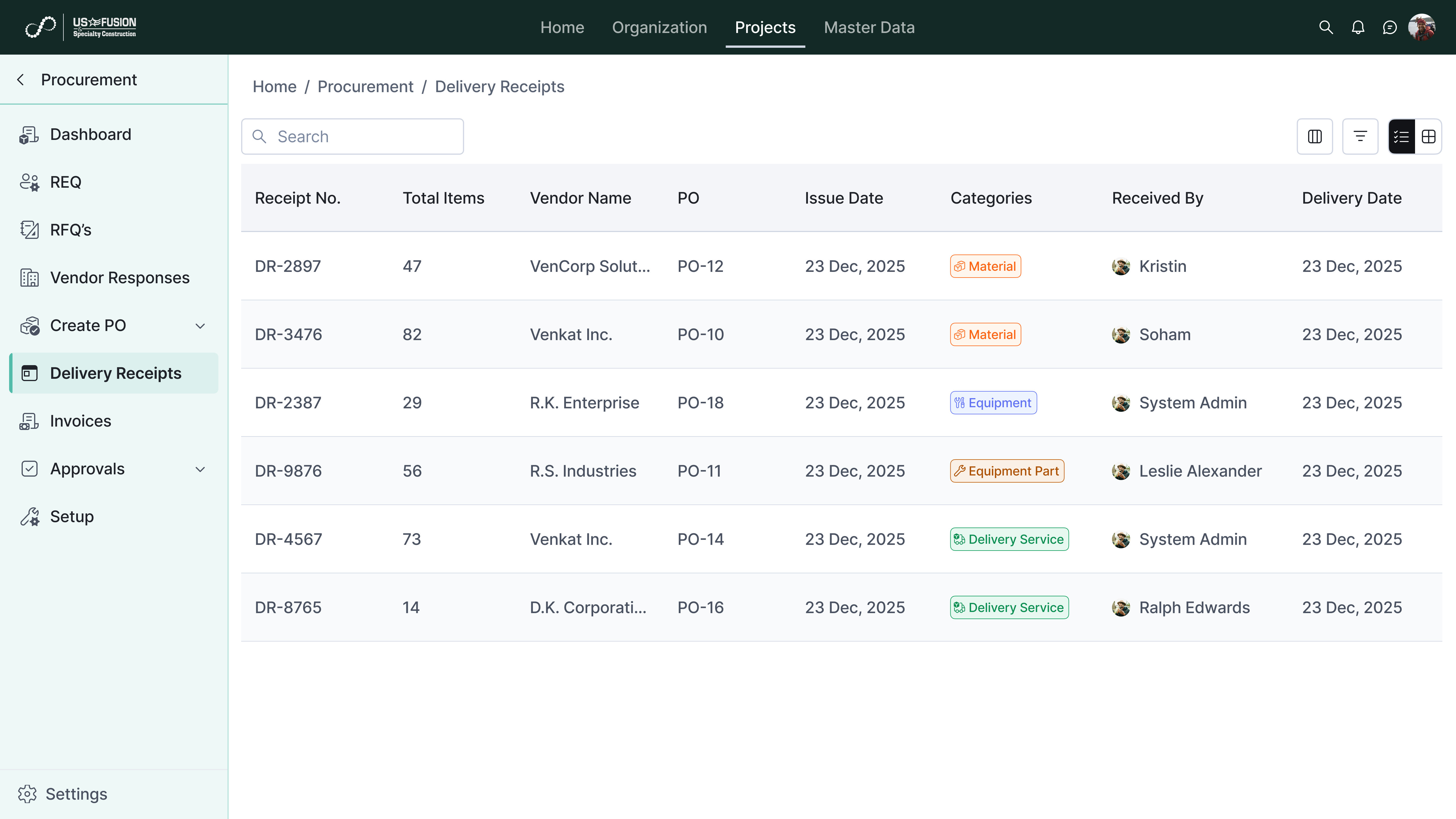 Delivery Commitments Tracking