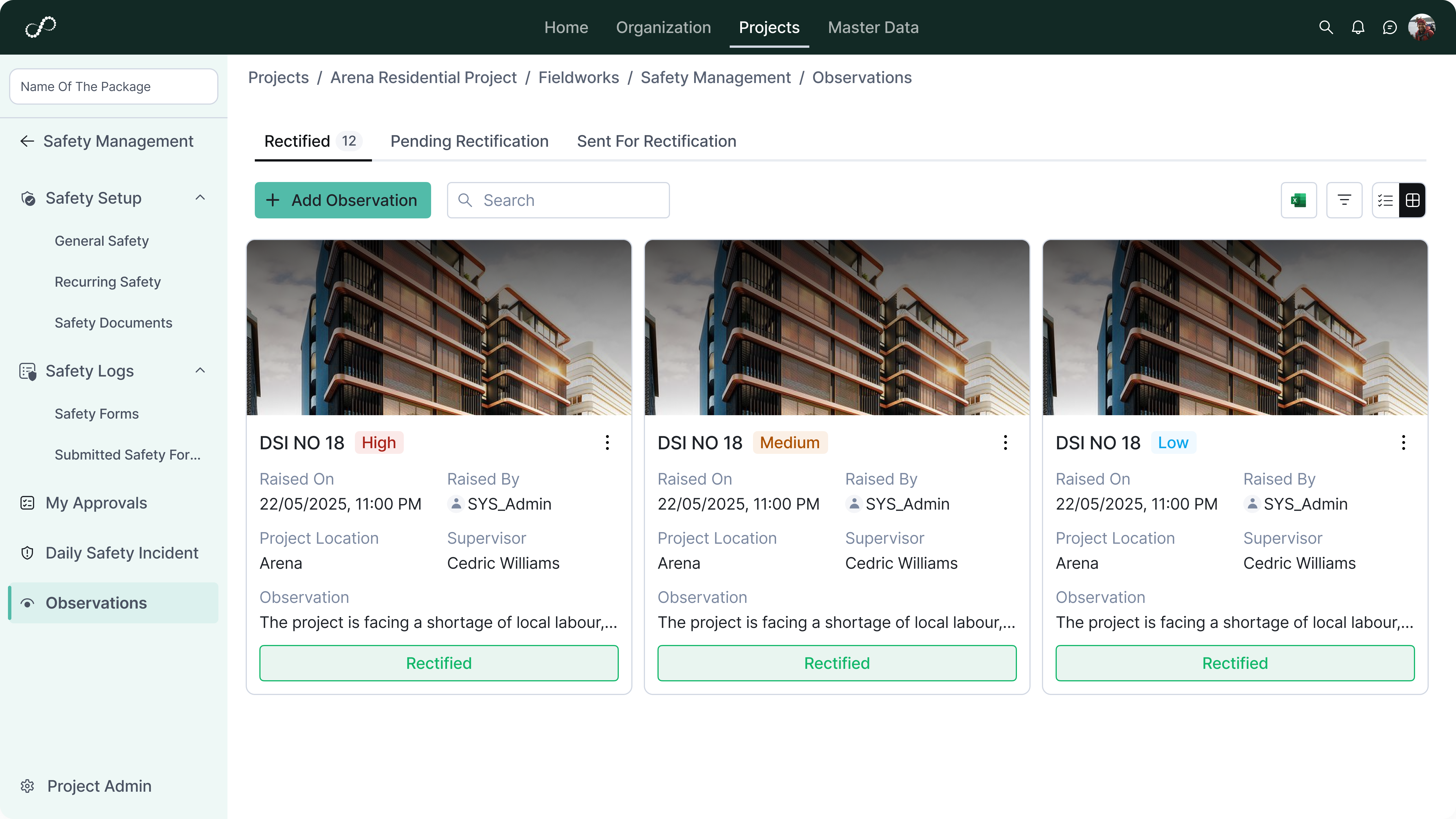Incident and Observation Management